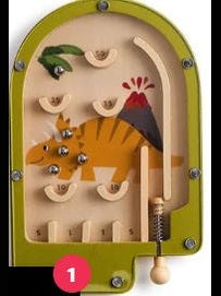 Wooden Pinball Dinosaur Game 3 Styles 44962