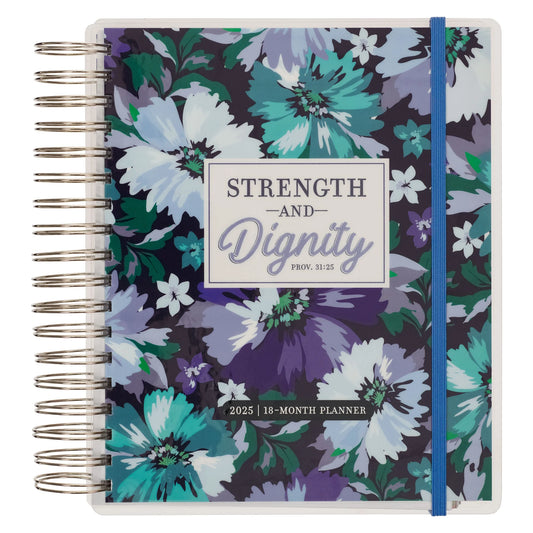 Book Planner Spiral Bound 18 Month 2025 Strength & Dignity Apl060