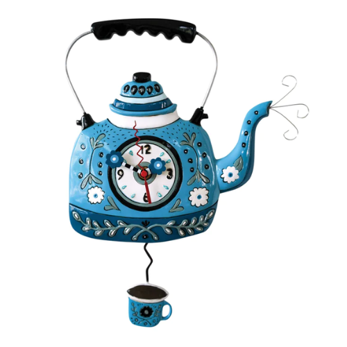 Wall Clock - Kettle Blue - P2052 