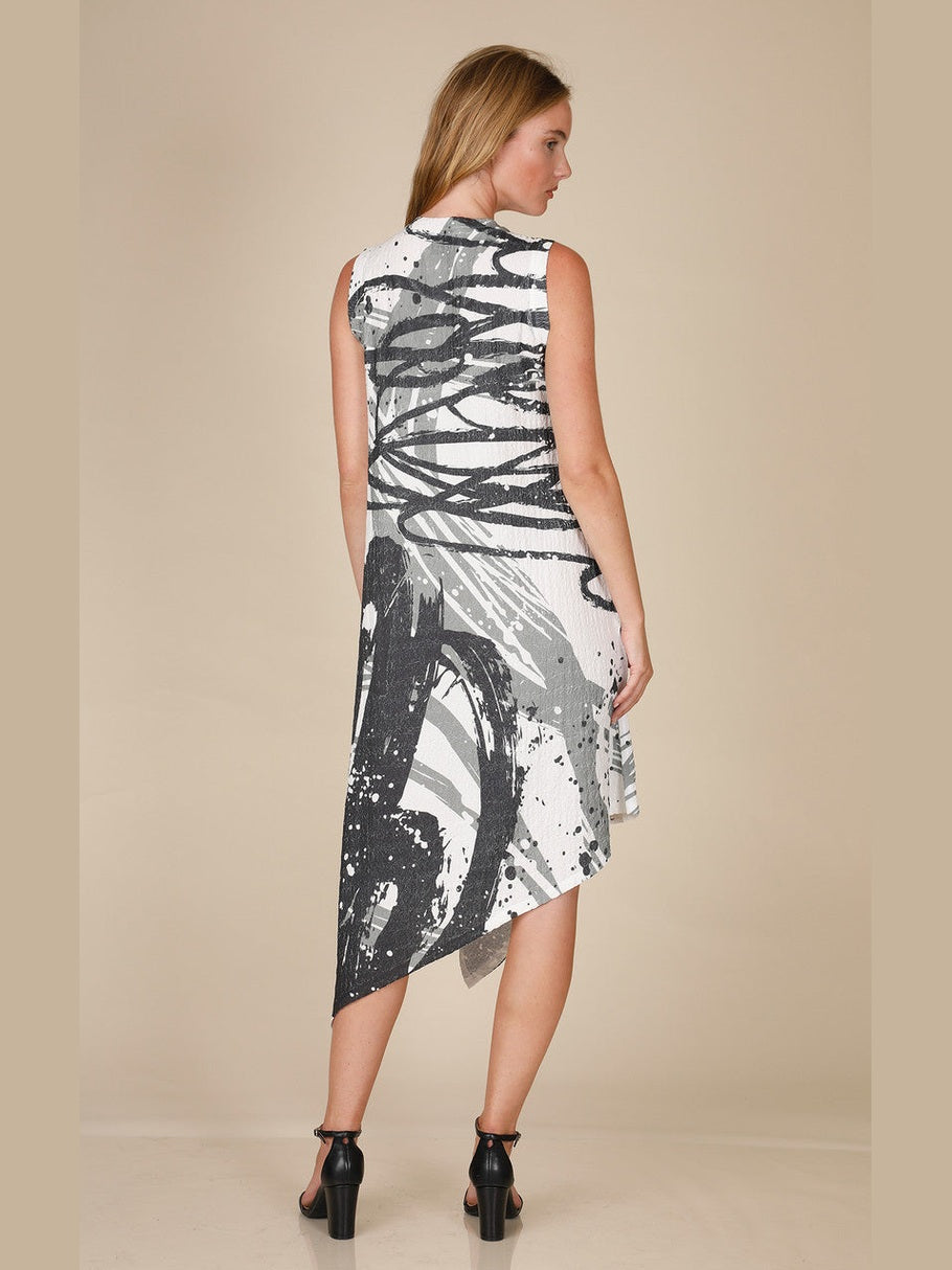 Dress Black/White/Green Sleeveless Elowen Women's D228WK