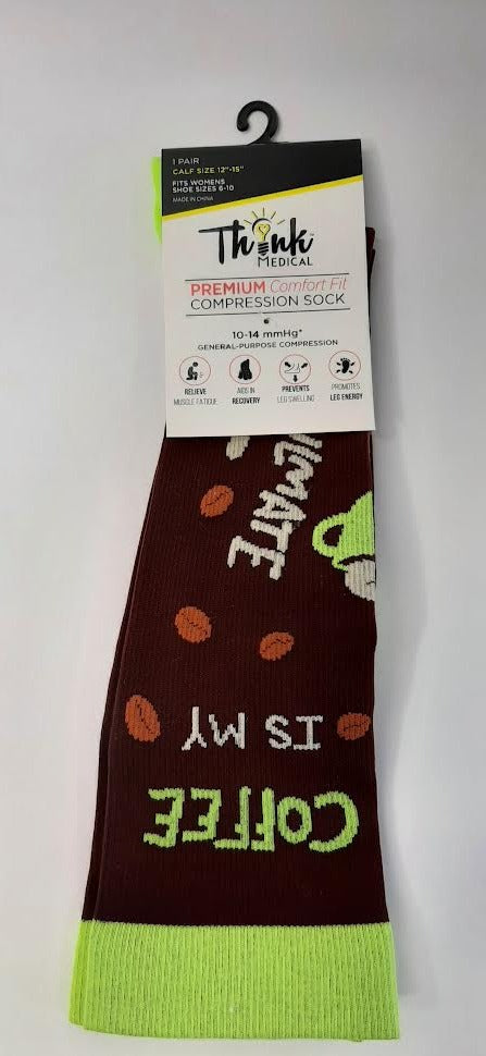 Compression Sock-Coffee Is Soulmate-Women -Size 6-10-20839 