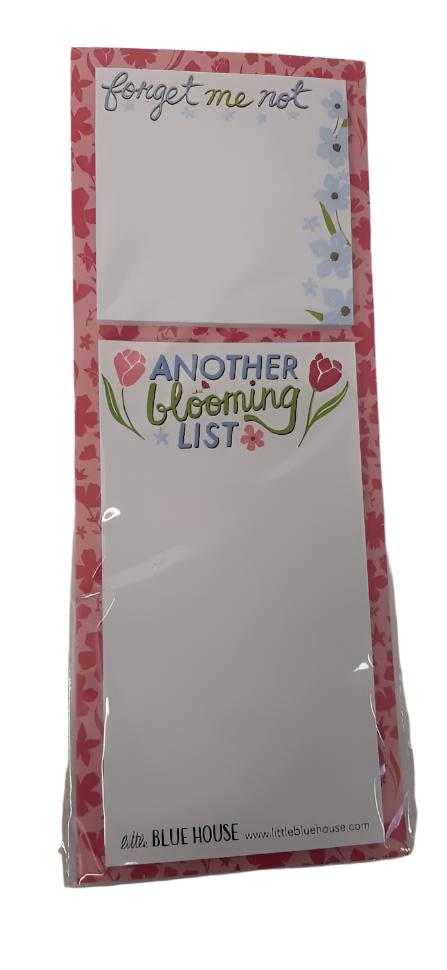 Forget Me Not Another Blooming List-4x11" Magnetic List-Sticky Notes-ml1flow001 