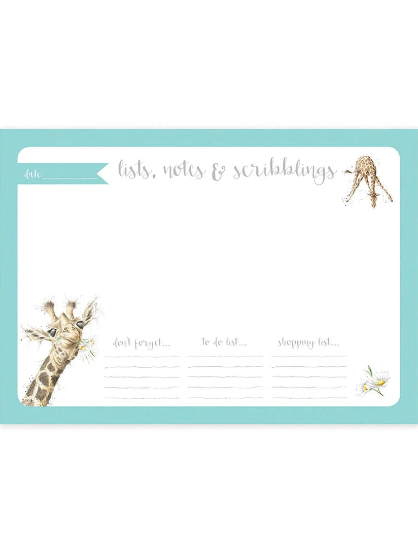  Desk Pad Planner Dp002 Giraffe Lists, Notes &amp; Scribblings 8"x11.5"