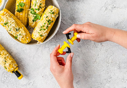 Lock Horn Corn Cob Holders Yellow DFLC6759