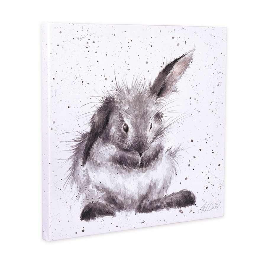 Canvas Art Bathtime Bunny 8x8" Cans-cs068 