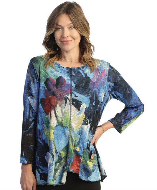 FB2-1741 Tunic w/ Pocket - Morning Glory 