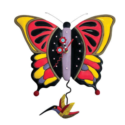 Wall Clock - Flutterby Butterfly - P2154 