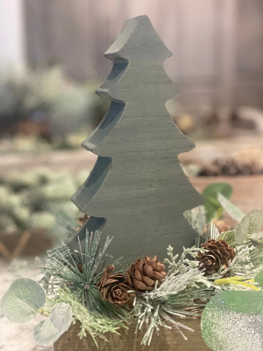 Christmas Tree Green  Cutout﻿ Wooden Fr-3710