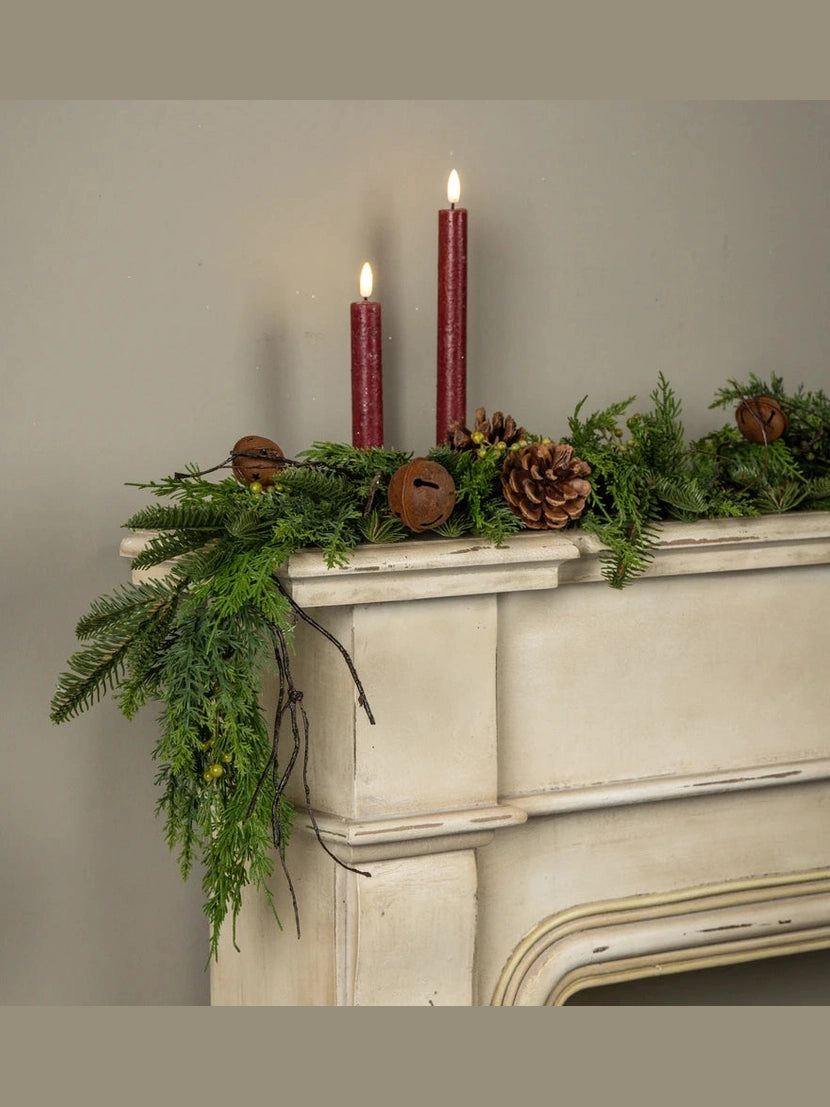 Garland 7"X60" Soft Touch Pine/Cedar w Bells&nbsp; G242929
