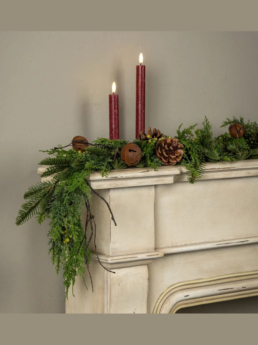 Garland 7"X60" Soft Touch Pine/Cedar w Bells&nbsp; G242929