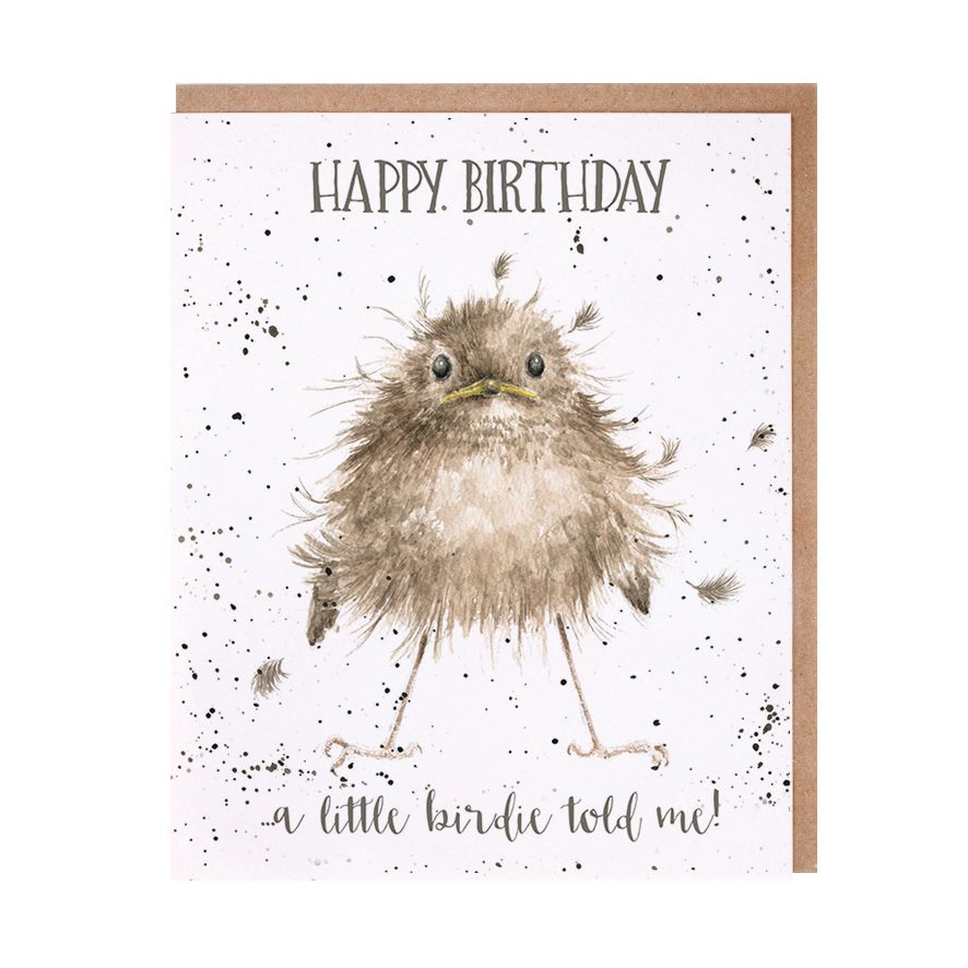 Card  AOC001  Little Wren  Happy Birthday 