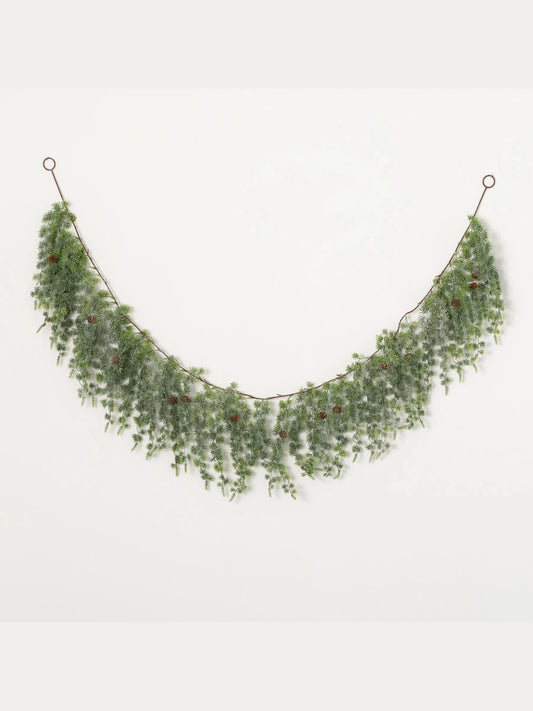 Sullivans- Garland 6' Frosted Pine Christmas Strand Gd1616