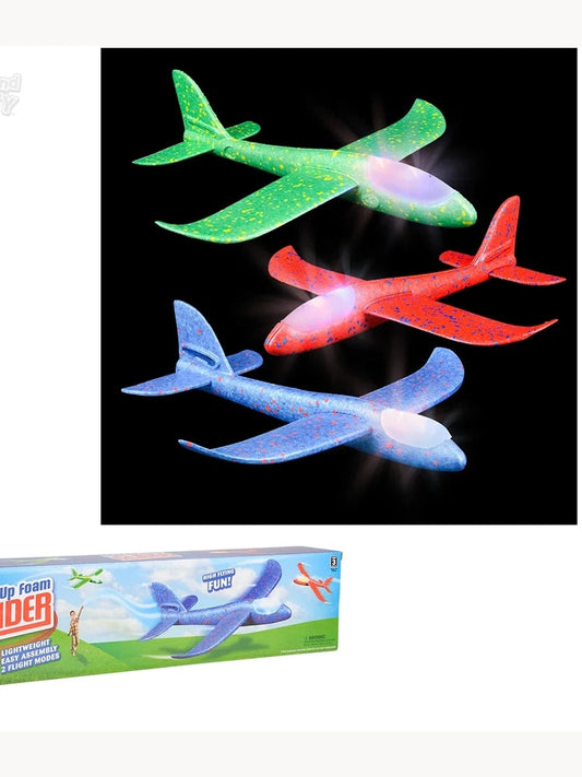 Foam Glider Light Up 3 Colors 18" Tgdledgl
