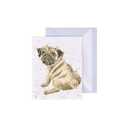 Gift Enclosure Card -GE009 - Pug Dog 