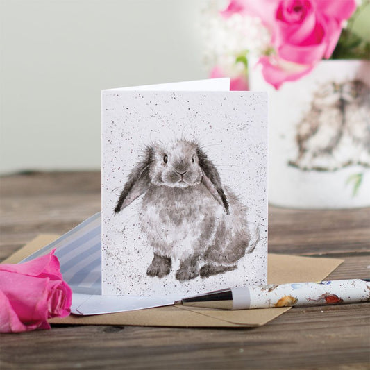 Gift Enclosure Card -GE010 - Rosie Flop Ear Bunny 