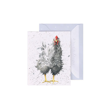 Gift Enclosure Card GE046 Curious Hen Chicken 