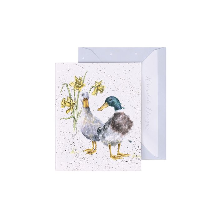 Gift Enclosure Card -GE048 - 'Ducks and Daffs' 