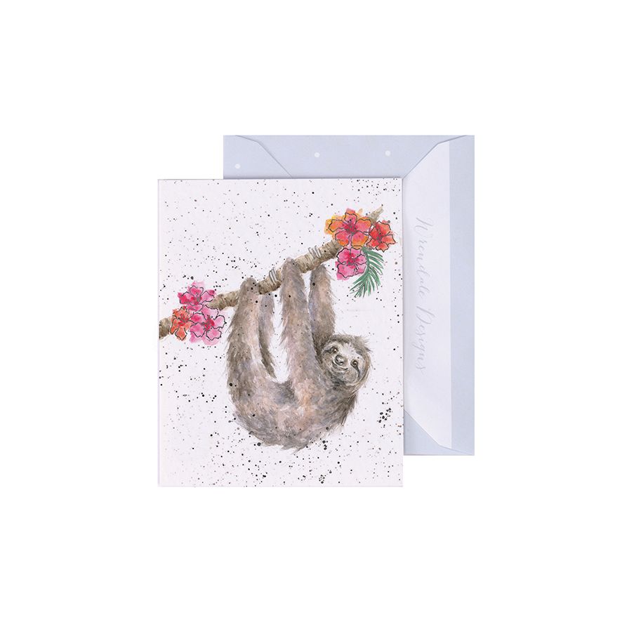 Gift Enclosure Card GE064 Hanging Around Sloth 