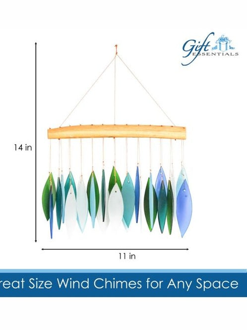 Glass Chime Ocean Breeze 11x14" Geblueg599