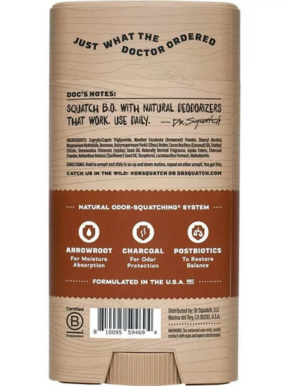 Deodorant Wood Barrel Bourbon Aluminum Free 2.65 oz Wh-Deo-Wbb-02 