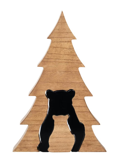 Tree & Bear Wooden Puzzle Decorative  xfgh80077