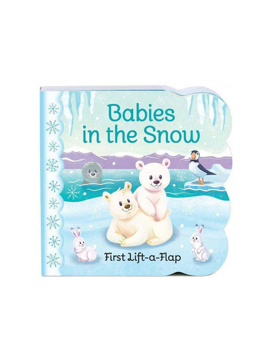 House Of Marbles-Book&nbsp; Babies In The Snow&nbsp; Lift A Flap Children's 390811