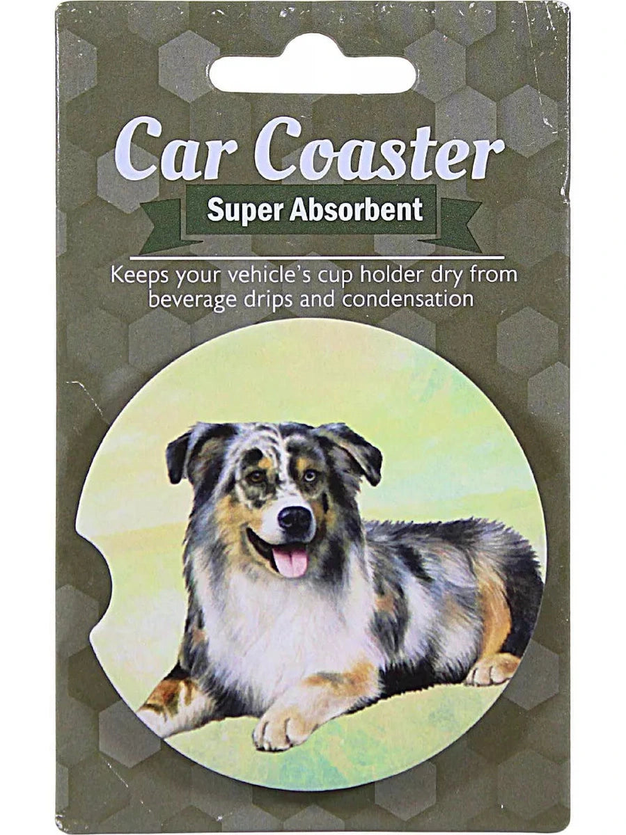 Car Coaster  Australian Shepherd Dog  233-53 