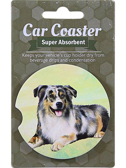 Car Coaster  Australian Shepherd Dog  233-53 