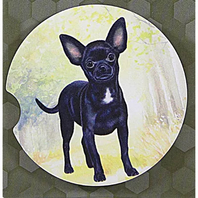 Car Coaster  Chihuahua Black                     233-11 