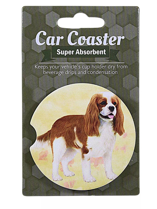 Car Coaster  Cavalier King Charles Dog   233-18 