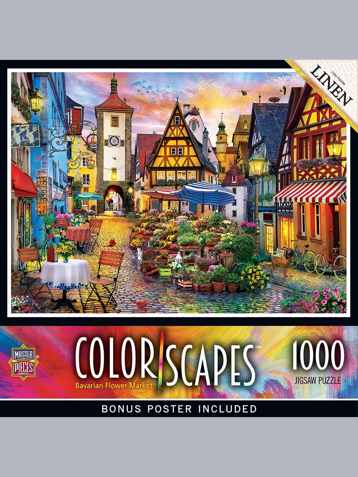 Puzzle 1000 Pc  Color Scapes Bavarian Flower Market 72120 