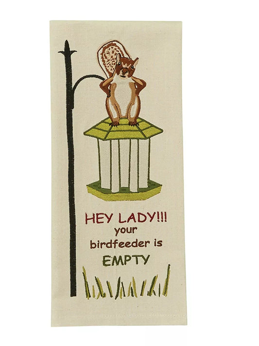 T Towel  Bird Feeder's Empty  Beige 73-232