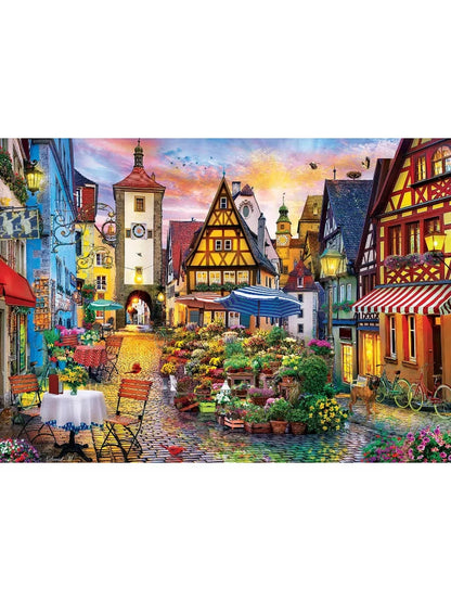Puzzle 1000 Pc  Color Scapes Bavarian Flower Market 72120 
