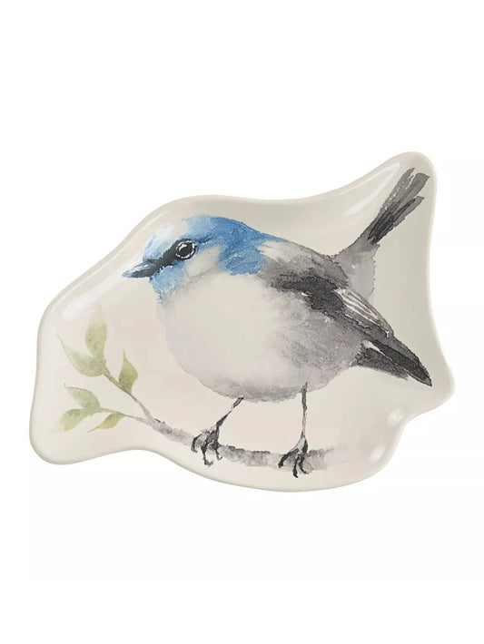 Spoon Rest Ceramic Aviary Blue Bird 1977-698