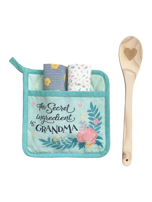 Potholder Set Secret Ingredient Grandma 4pc&nbsp; C46004352