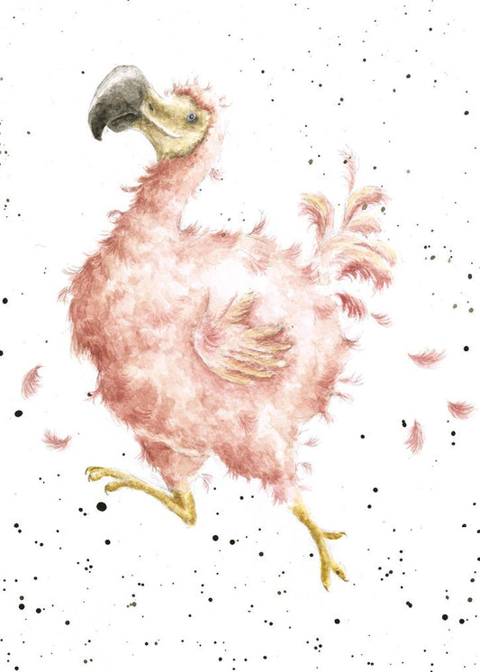 Card - AZ015 - Pink Bird 