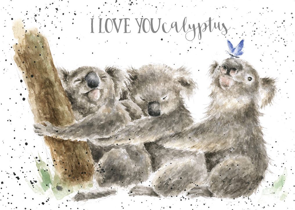 Card Az024 Three Of A Kind Koala Bear 