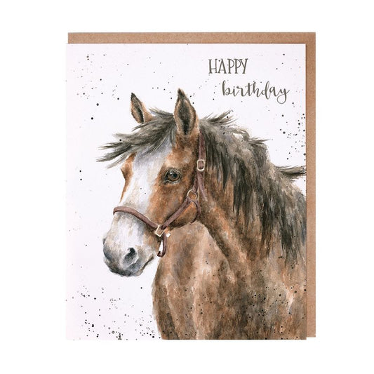 Card  AOC083 Birthday Spirit Happy Birthday Horse 