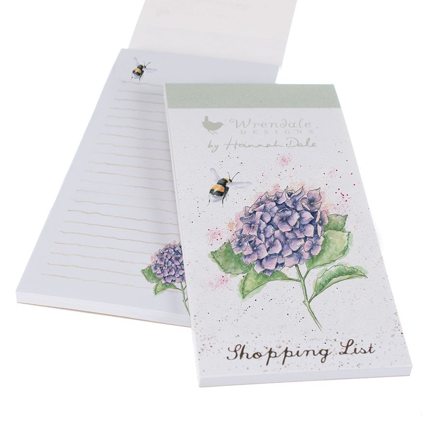 Shopping Notepad - SP028 - Hydrangea Bee 