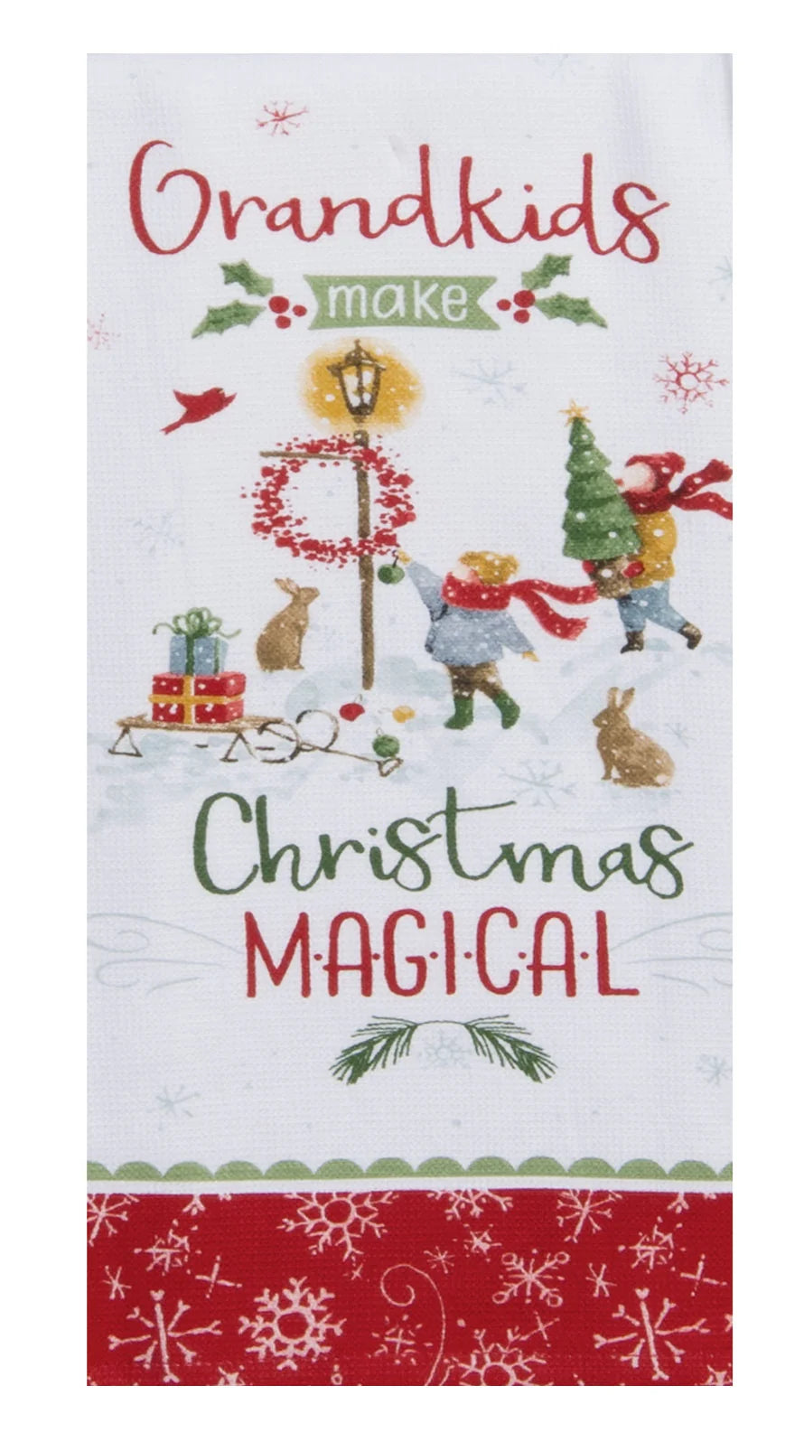 Tea Towel Grandkids Magical Christmas  Dual Purpose Towel H7038