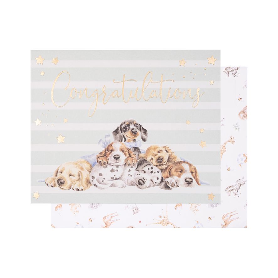 Card - LTW-AOC003 PUPPY CONGRATULATIONS 