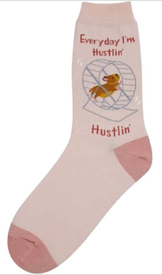 Women's Sock-Every Day I'm Hustlin-7139 