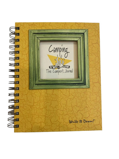 Note Book - Large - Yellow / Green-CJ-03  Camping Journal 