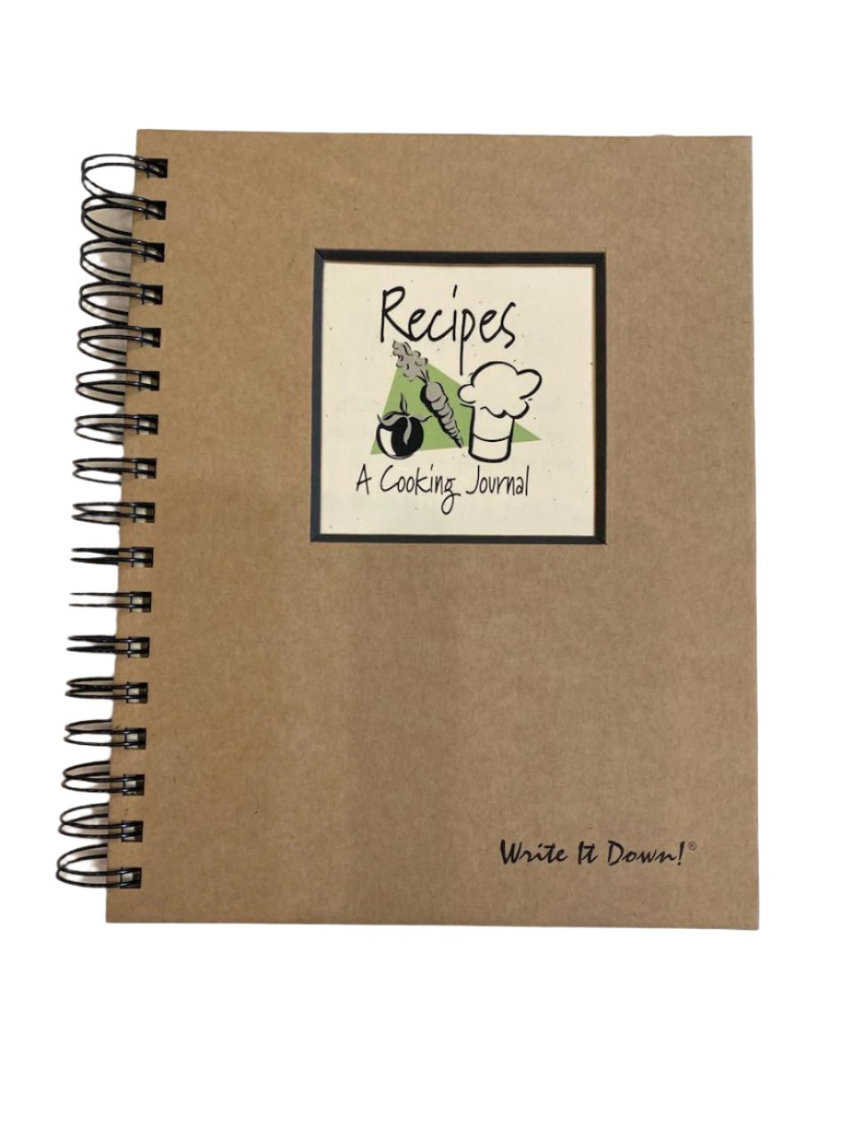 Notebook - Large - Kraft color -Ju-32  - Recipes Journal 