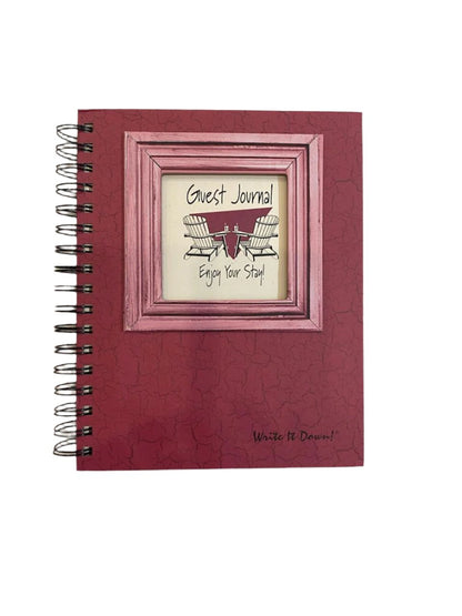 Notebook Large - Red - CJ-13  Guest Journal 