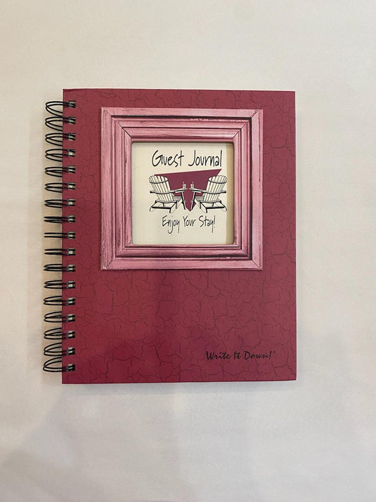 Notebook Large - Red - CJ-13  Guest Journal 