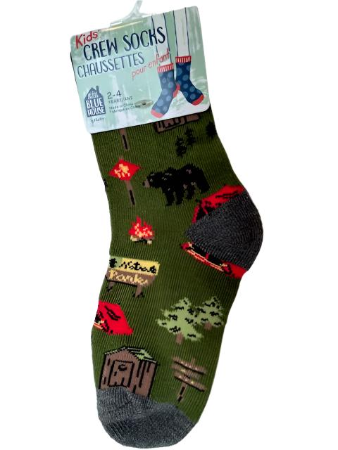 Children's Socks - Green Bear Camping-so3hike006 