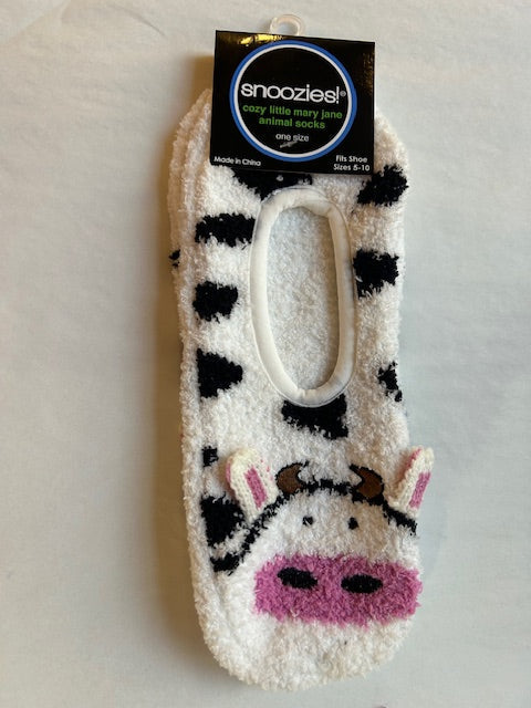 Slipper Socks - Cow 