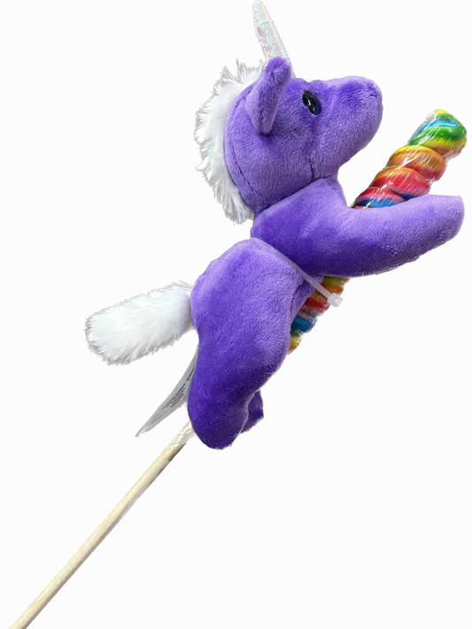Lollyplush 6" Unicorn 4 Colors With Lolly Pop 0n 14" Stick 2171x2