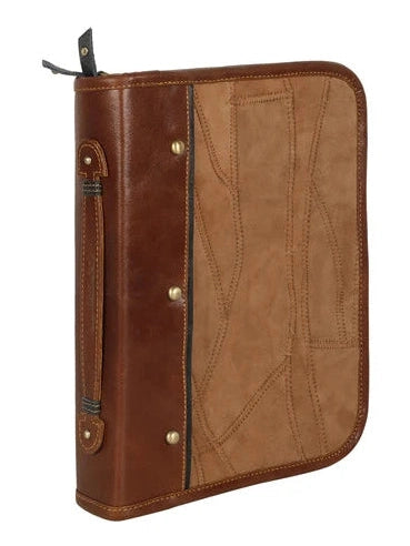 Bible Case  Brown  Medium Upcycled Leather Brmd
